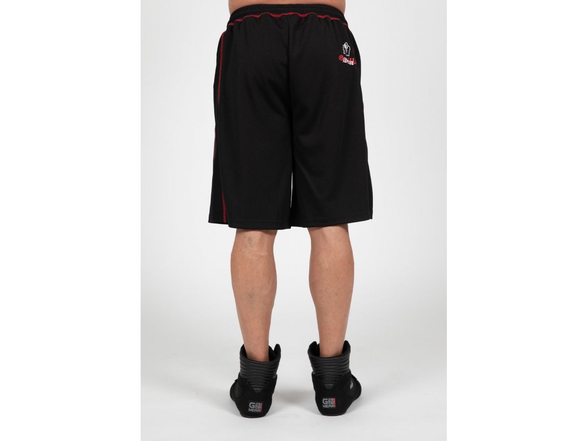 GORILLA WEAR - MARLOW SHORT - FÉRFI HÁLÓS RÖVIDNADRÁG - FEKETE/PIROS GORILLA WEAR - MARLOW SHORT - FÉRFI HÁLÓS RÖVIDNADRÁG - FEKETE/PIROS
