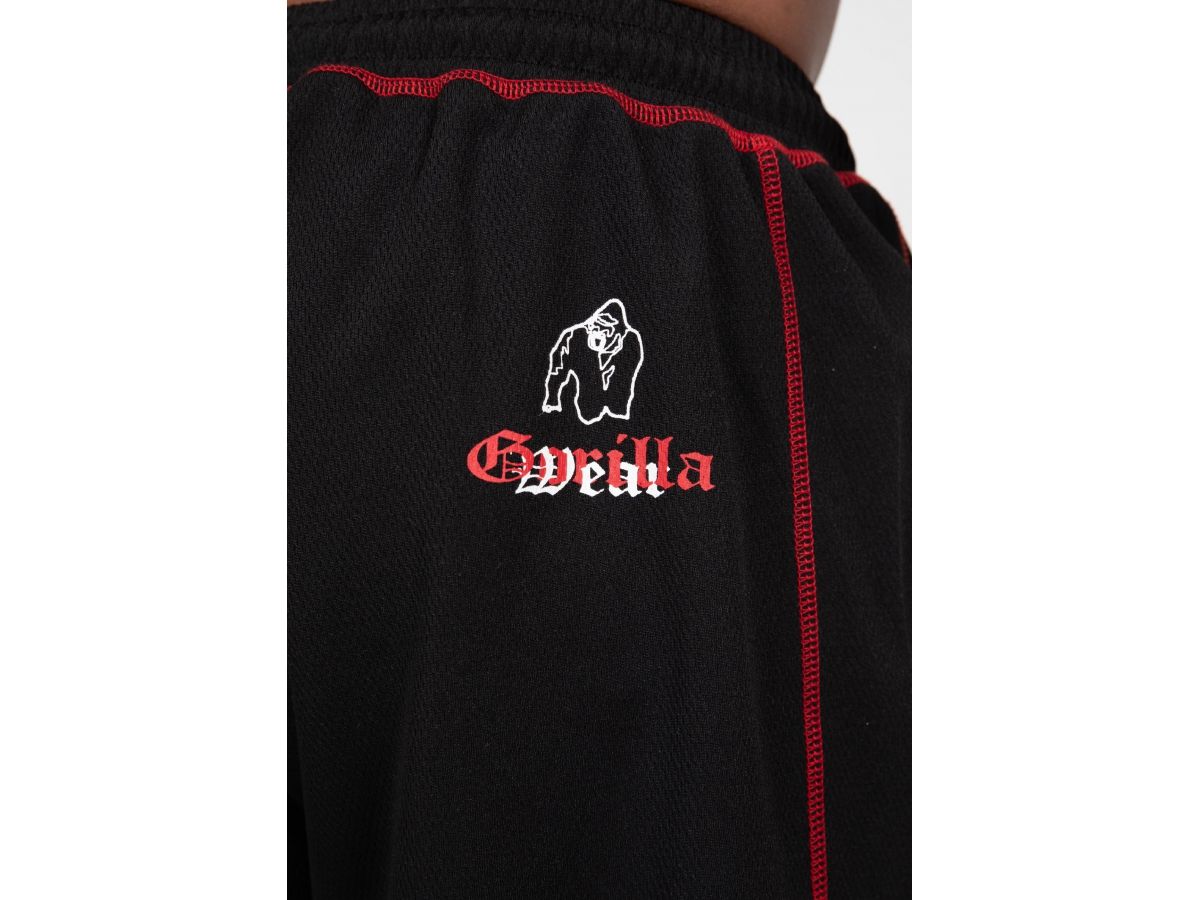 GORILLA WEAR - MARLOW SHORT - FÉRFI HÁLÓS RÖVIDNADRÁG - FEKETE/PIROS GORILLA WEAR - MARLOW SHORT - FÉRFI HÁLÓS RÖVIDNADRÁG - FEKETE/PIROS