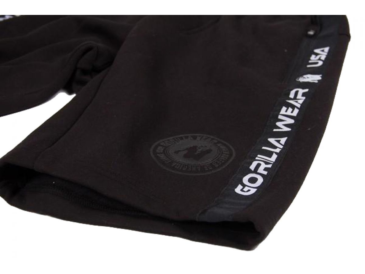 GORILLA WEAR - SAINT THOMAS SWEATSHORT - FÉRFI RÖVIDNADRÁG - FEKETE GORILLA WEAR - SAINT THOMAS SWEATSHORT - FÉRFI RÖVIDNADRÁG - FEKETE