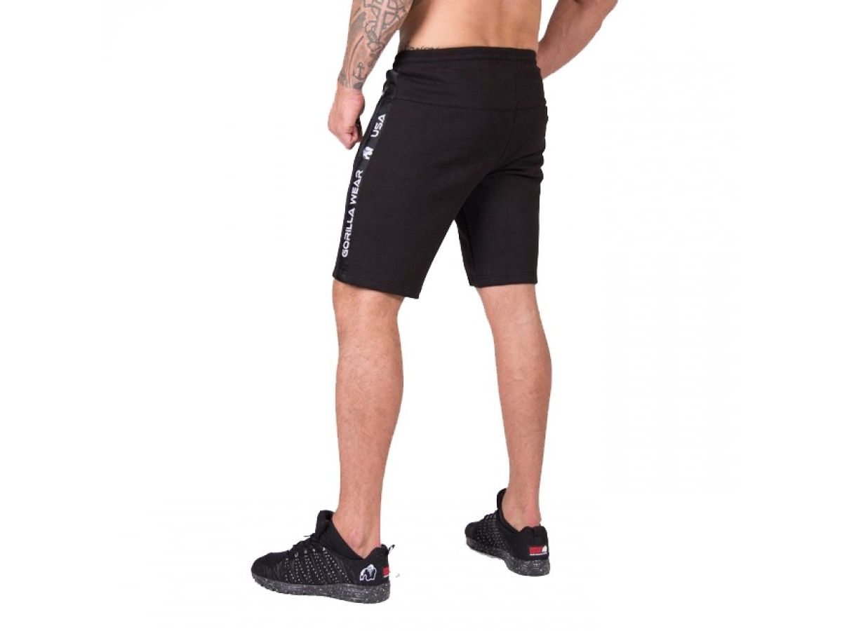 GORILLA WEAR - SAINT THOMAS SWEATSHORT - FÉRFI RÖVIDNADRÁG - FEKETE GORILLA WEAR - SAINT THOMAS SWEATSHORT - FÉRFI RÖVIDNADRÁG - FEKETE