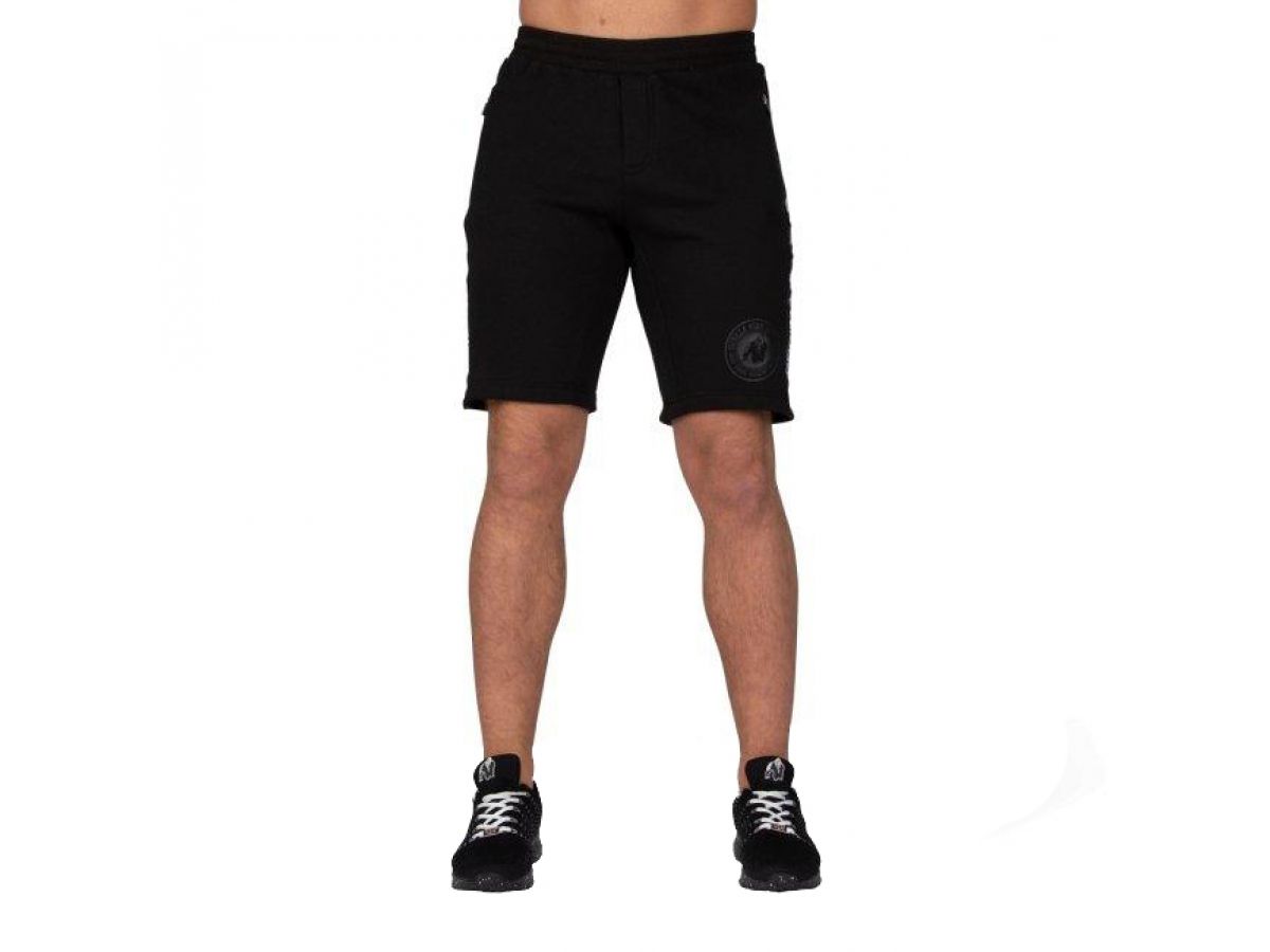 GORILLA WEAR - SAINT THOMAS SWEATSHORT - FÉRFI RÖVIDNADRÁG - FEKETE GORILLA WEAR - SAINT THOMAS SWEATSHORT - FÉRFI RÖVIDNADRÁG - FEKETE