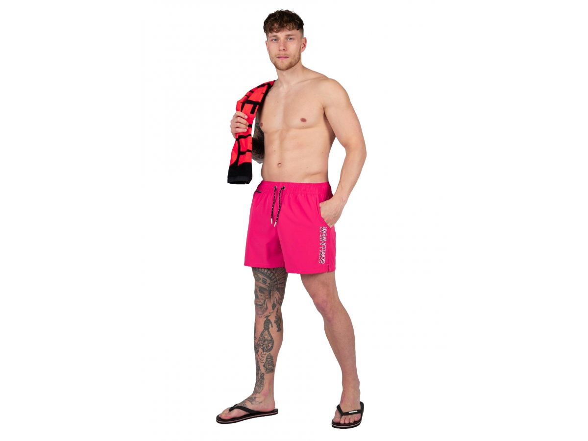 GORILLA WEAR - SARASOTA SWIM SHORT - FÉRFI FÜRDŐNADRÁG - RÓZSASZÍN GORILLA WEAR - SARASOTA SWIM SHORT - FÉRFI FÜRDŐNADRÁG - RÓZSASZÍN