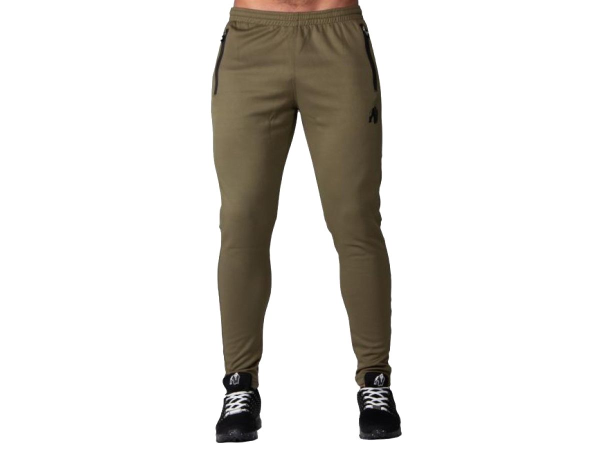 GORILLA WEAR - BALLINGER TRACK PANTS - FÉRFI MELEGÍTŐNADRÁG - KATONA ZÖLD