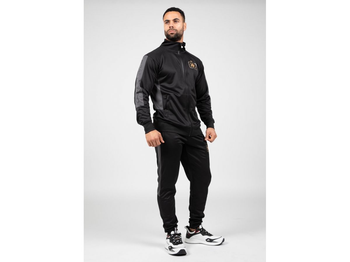 GORILLA WEAR - DEVON TRACK PANTS - FÉRFI MELEGÍTŐNADRÁG - FEKETE/SZÜRKE GORILLA WEAR - DEVON TRACK PANTS - FÉRFI MELEGÍTŐNADRÁG - FEKETE/SZÜRKE