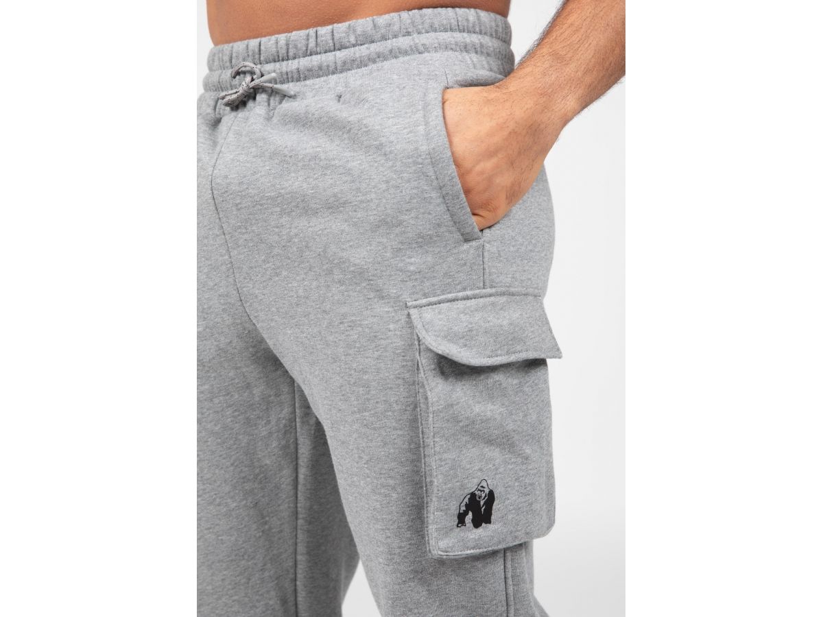 GORILLA WEAR - HUDSON TRACK PANTS - FÉRFI OLDALZSEBES MELEGÍTŐNADRÁG - SZÜRKE GORILLA WEAR - HUDSON TRACK PANTS - FÉRFI OLDALZSEBES MELEGÍTŐNADRÁG - SZÜRKE