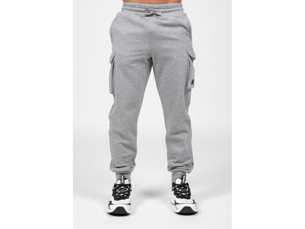 GORILLA WEAR - HUDSON TRACK PANTS - FÉRFI OLDALZSEBES MELEGÍTŐNADRÁG - SZÜRKE GORILLA WEAR - HUDSON TRACK PANTS - FÉRFI OLDALZSEBES MELEGÍTŐNADRÁG - SZÜRKE