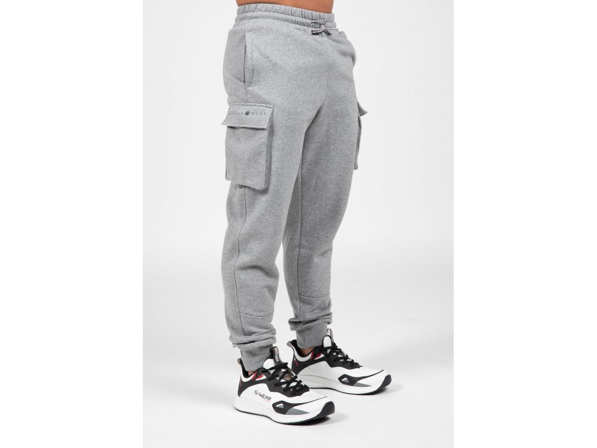 GORILLA WEAR - HUDSON TRACK PANTS - FÉRFI OLDALZSEBES MELEGÍTŐNADRÁG - SZÜRKE GORILLA WEAR - HUDSON TRACK PANTS - FÉRFI OLDALZSEBES MELEGÍTŐNADRÁG - SZÜRKE