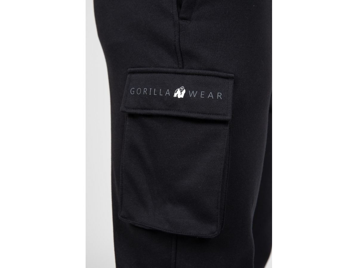 GORILLA WEAR - HUDSON TRACK PANTS - FÉRFI OLDALZSEBES MELEGÍTŐNADRÁG - FEKETE GORILLA WEAR - HUDSON TRACK PANTS - FÉRFI OLDALZSEBES MELEGÍTŐNADRÁG - FEKETE