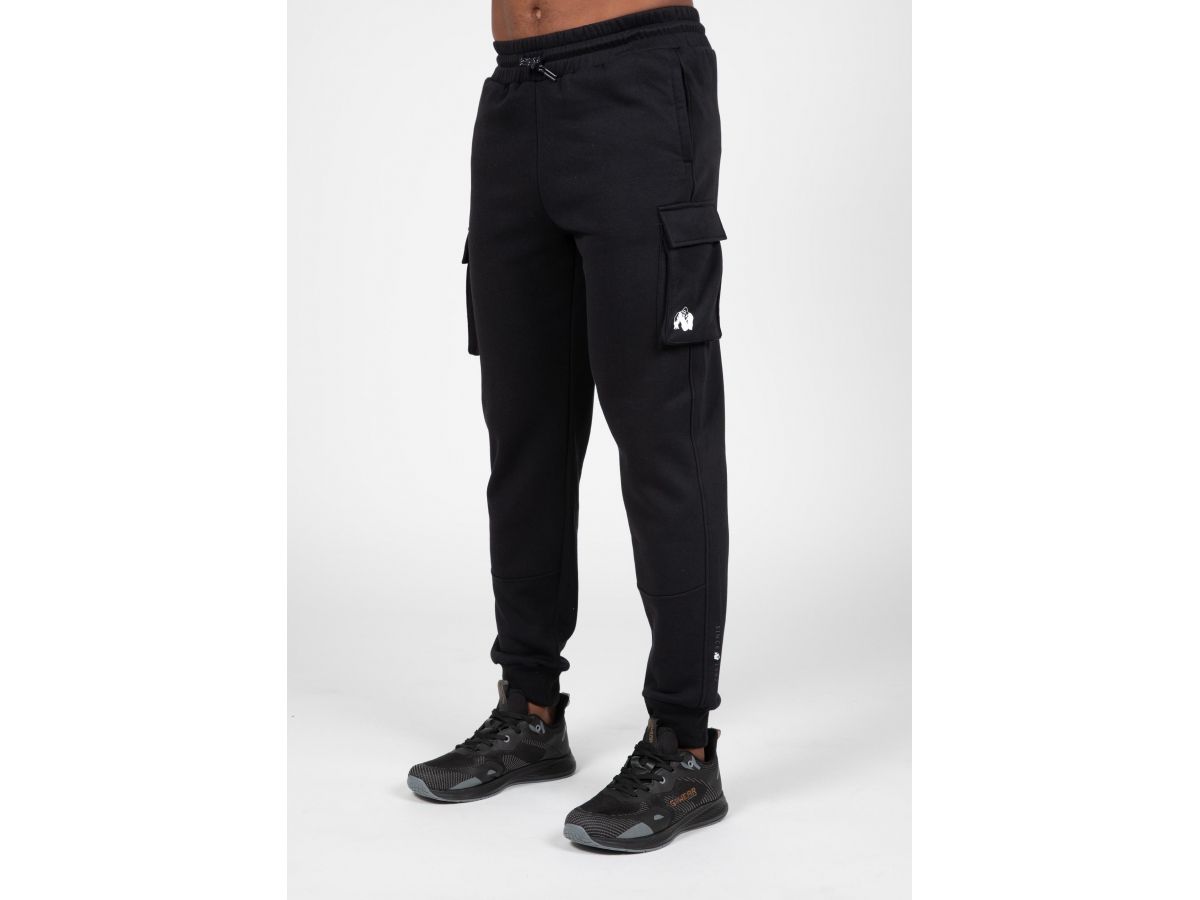GORILLA WEAR - HUDSON TRACK PANTS - FÉRFI OLDALZSEBES MELEGÍTŐNADRÁG - FEKETE GORILLA WEAR - HUDSON TRACK PANTS - FÉRFI OLDALZSEBES MELEGÍTŐNADRÁG - FEKETE