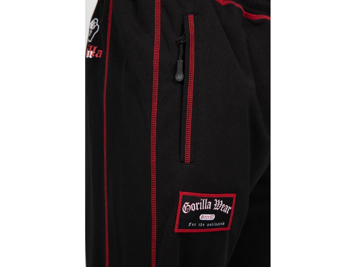 GORILLA WEAR - MARLOW PANTS - FÉRFI HALÓS NADRÁG - FEKETE/PIROS GORILLA WEAR - MARLOW PANTS - FÉRFI HALÓS NADRÁG - FEKETE/PIROS