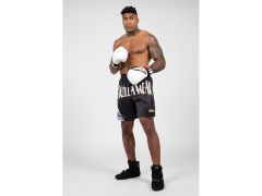 GORILLA WEAR - CLAYTON BOXING SHORT - FÉRFI BOX RÖVIDNADRÁG - FEKETE/ARANY