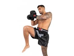 GORILLA WEAR - PIRU MUAY THAI SHORT - UNISEX MUAY THAI RÖVIDNADRÁG - FEKETE