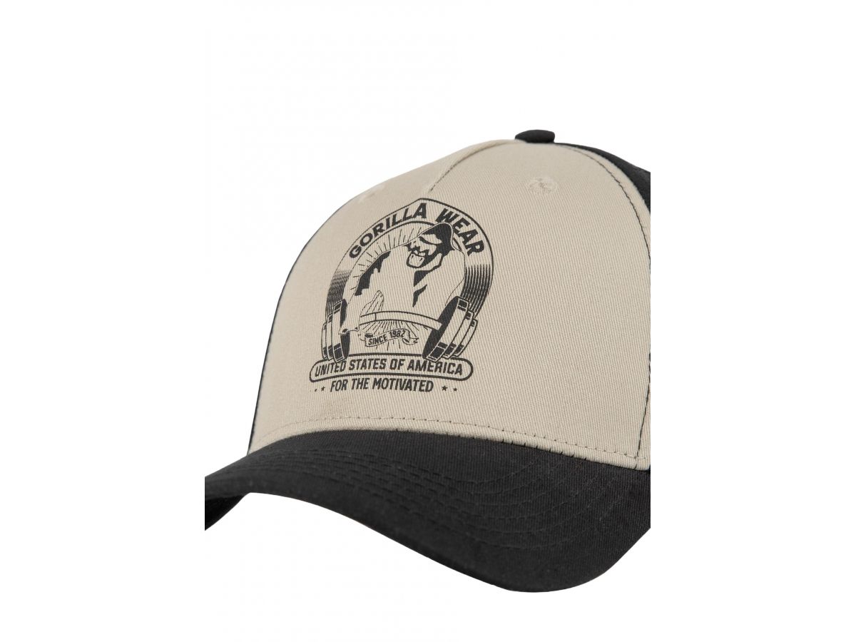 GORILLA WEAR - BUCKLEY CAP - BASEBALL SAPKA - FEKETE/BÉZS