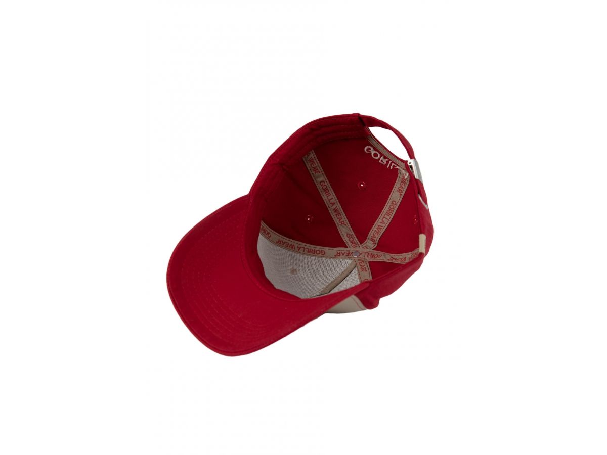 GORILLA WEAR - BUCKLEY CAP - BASEBALL SAPKA - PIROS/BÉZS GORILLA WEAR - BUCKLEY CAP - BASEBALL SAPKA - PIROS/BÉZS