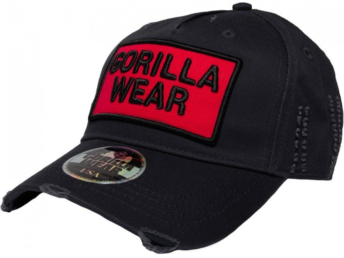 GORILLA WEAR - HARRISON CAP - BASEBALL SAPKA - FEKETE/PIROS GORILLA WEAR - HARRISON CAP - BASEBALL SAPKA - FEKETE/PIROS