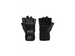GORILLA WEAR - DALLAS WRIST WRAP GLOVES - CSUKLÓSZORÍTÓS EDZŐKESZTYŰ - FEKETE