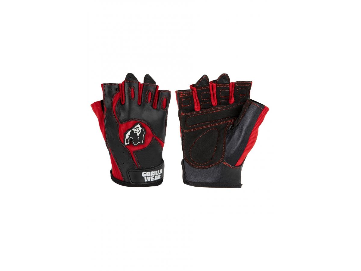 GORILLA WEAR - MITCHELL TRAINING GLOVES - EDZŐKESZTYŰ, SZÜRKE-FEKETE/PIROS