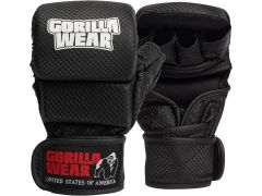 GORILLA WEAR - ELY MMA SPARRING GLOVES - MMA KESZTYŰ - FEKETE/FEHÉR 
