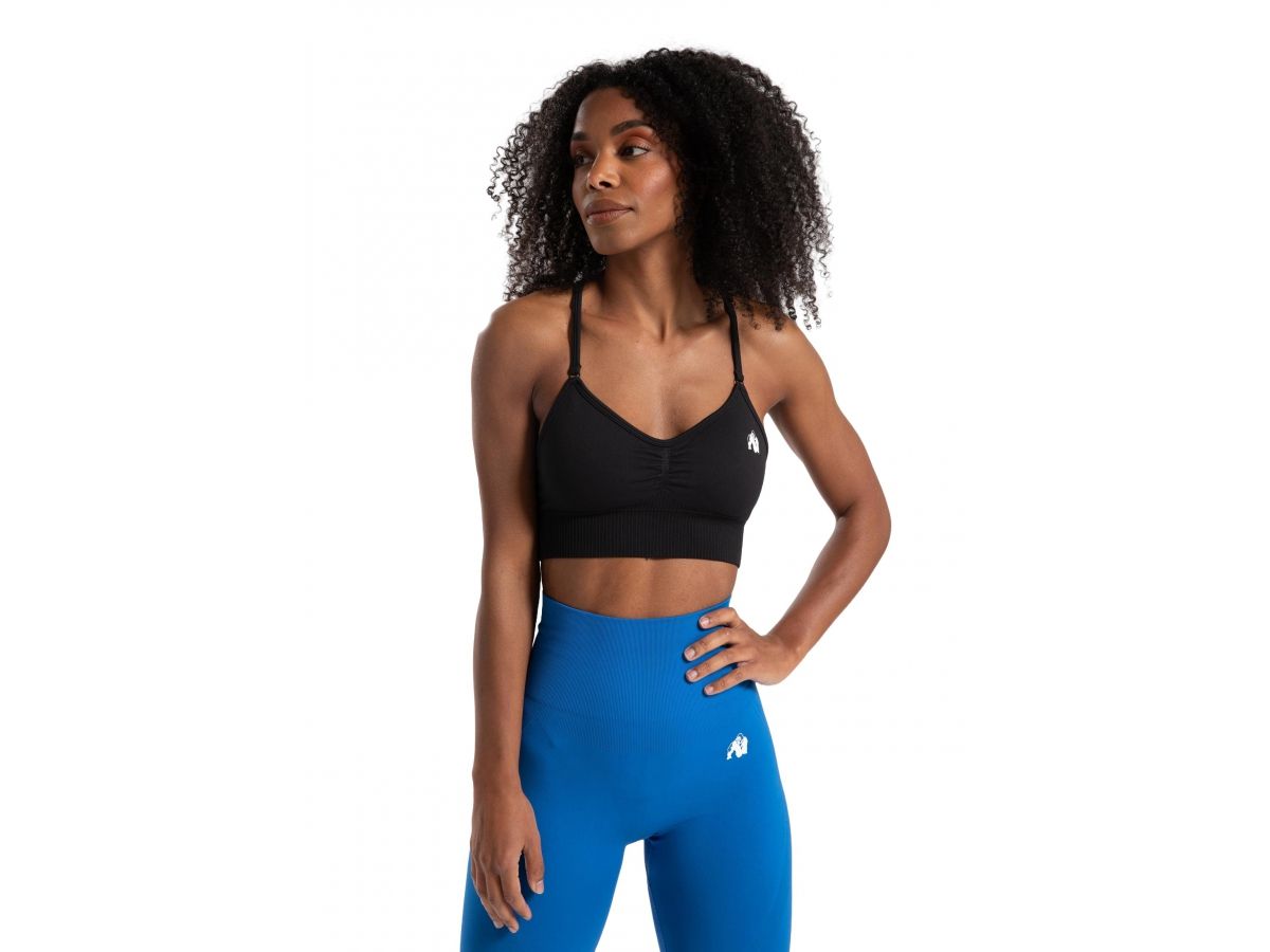 GORILLA WEAR - OLIVIA SEAMLESS BRA - VARRÁSMENTES MELLTARTÓ - FEKETE GORILLA WEAR - OLIVIA SEAMLESS BRA - VARRÁSMENTES MELLTARTÓ - FEKETE