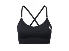 GORILLA WEAR - OLIVIA SEAMLESS BRA - VARRÁSMENTES MELLTARTÓ - FEKETE