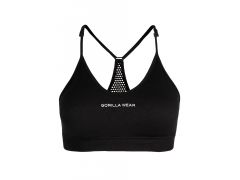 GORILLA WEAR - QUINCY SEAMLESS SPORT BRA - NŐI SPORTMELLTARTÓ - FEKETE