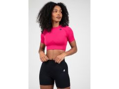 GORILLA WEAR - WHITNEY SEAMLESS CROP TOP - NŐI VARRÁSMENTES CROP FELSŐ - RÓZSASZÍN 