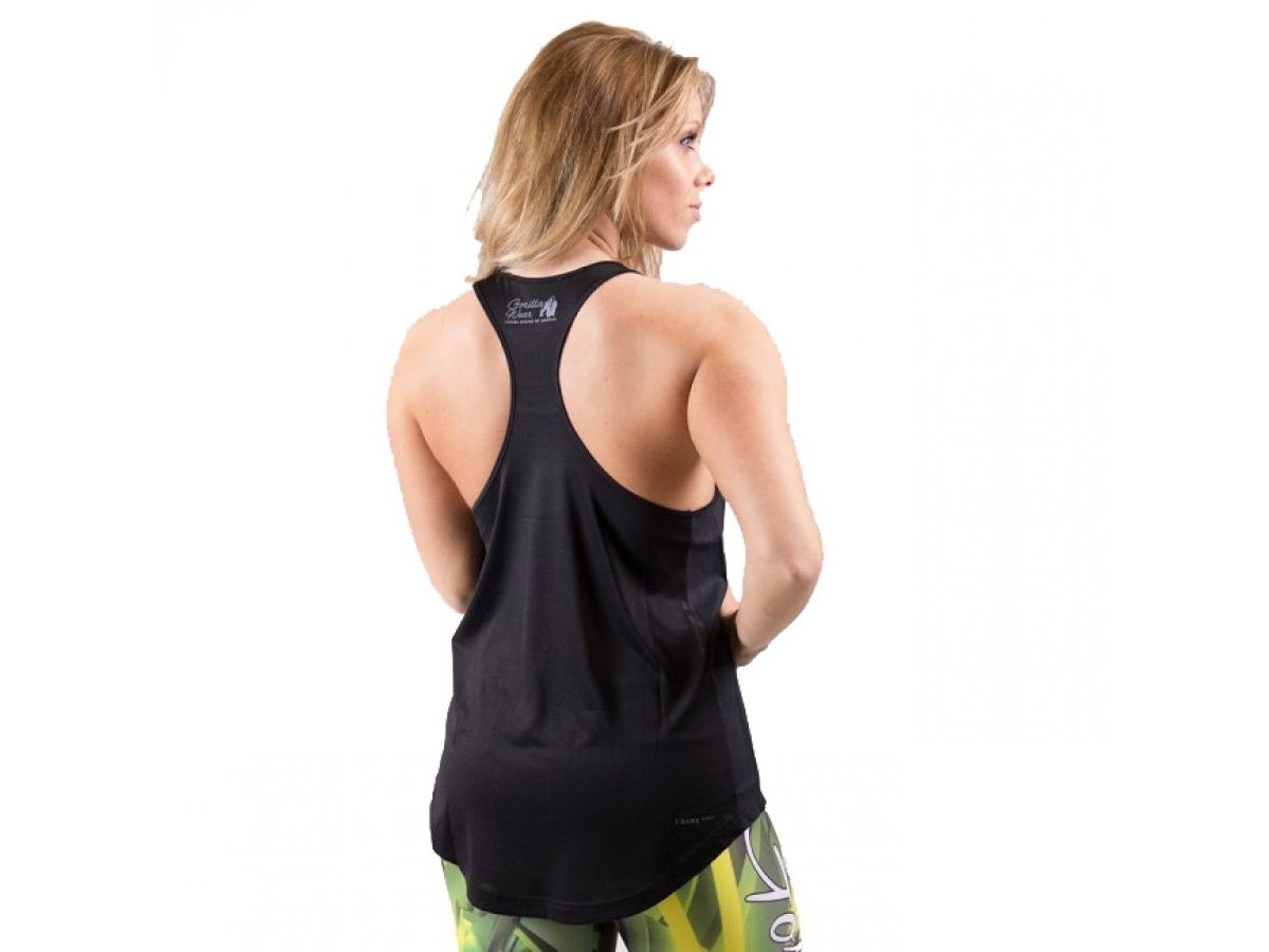 GORILLA WEAR - SANTA MONICA TANK TOP - NŐI TRIKÓ - FEKETE/SZÜRKE GORILLA WEAR - SANTA MONICA TANK TOP - NŐI TRIKÓ - FEKETE/SZÜRKE
