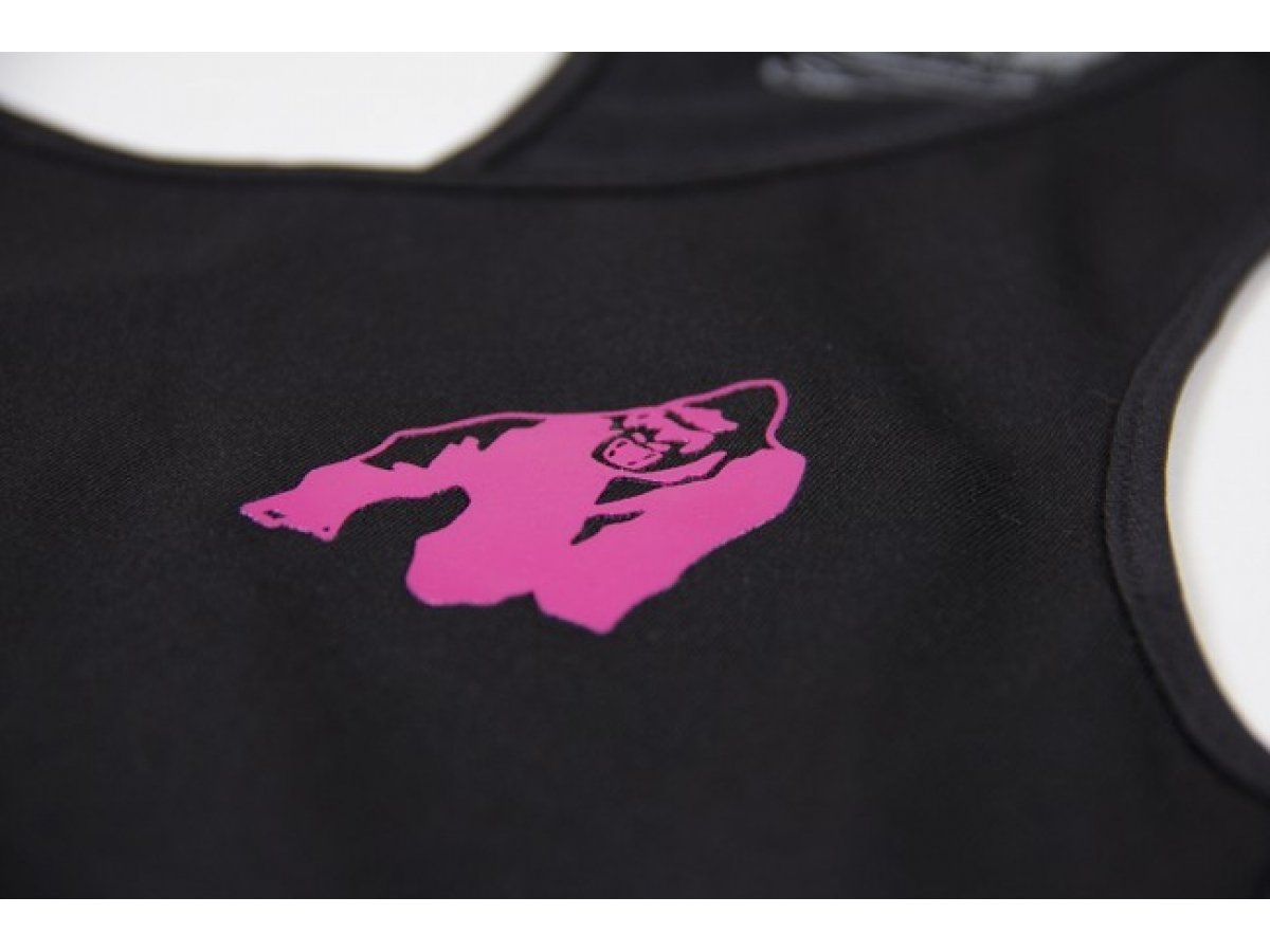 GORILLA WEAR - SANTA MONICA TANK TOP - NŐI  TRIKÓ - FEKETE/RÓZSASZÍN