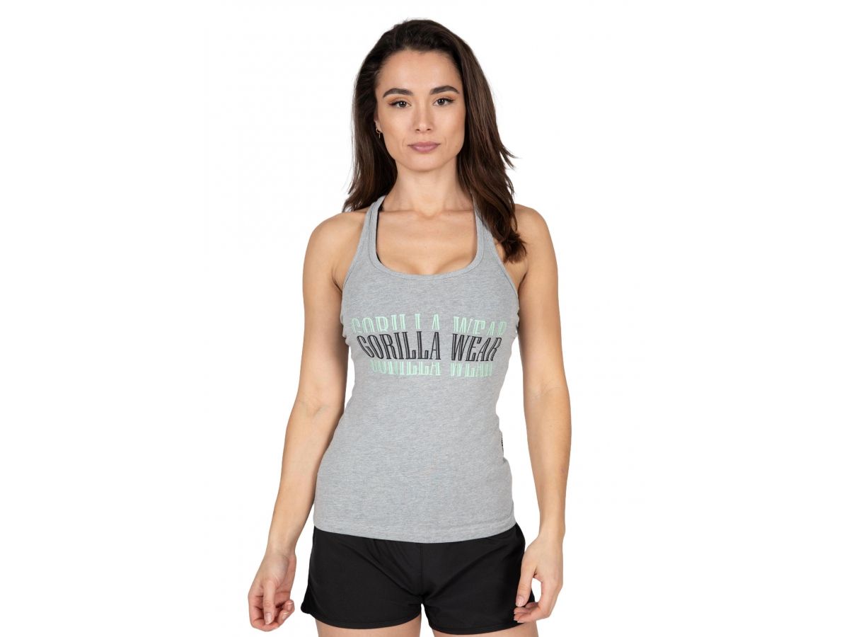 GORILLA WEAR - VERONA TANK TOP - NŐI TRIKÓ - SZÜRKE GORILLA WEAR - VERONA TANK TOP - NŐI TRIKÓ - SZÜRKE