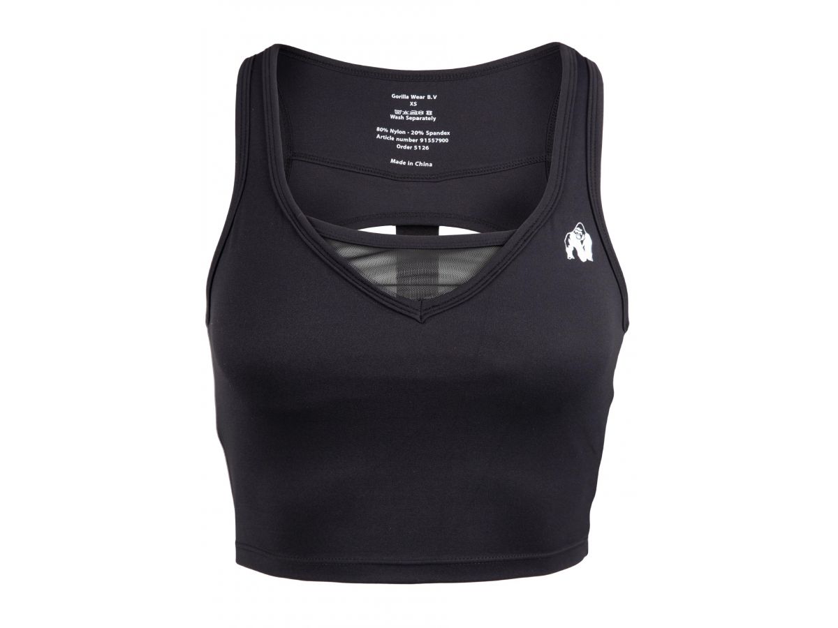 GORILLA WEAR - WILLOW TANK TOP - NŐI TRIKÓ - FEKETE GORILLA WEAR - WILLOW TANK TOP - NŐI TRIKÓ - FEKETE
