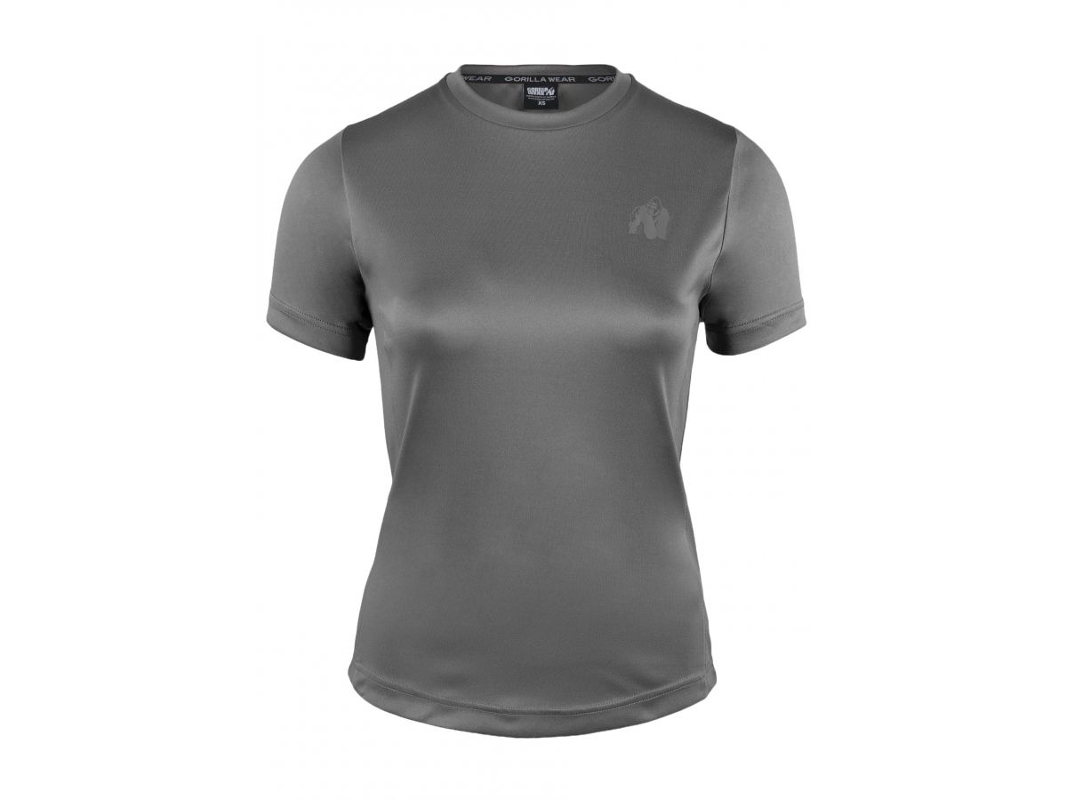 GORILLA WEAR - RALEIGH T-SHIRT - NŐI PÓLÓ - SZÜRKE GORILLA WEAR - RALEIGH T-SHIRT - NŐI PÓLÓ - SZÜRKE