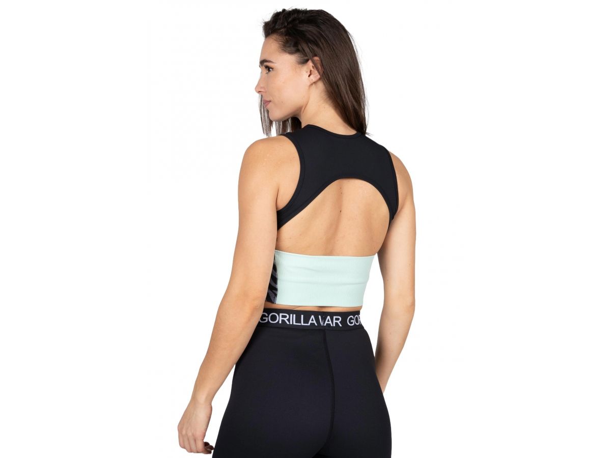 GORILLA WEAR - ZION CROP TOP - NŐI CROP TOP - FEKETE