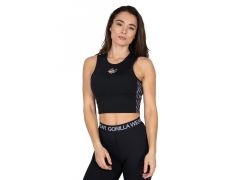 GORILLA WEAR - ZION CROP TOP - NŐI CROP TOP - FEKETE
