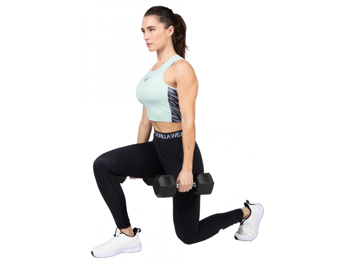 GORILLA WEAR - ZION CROP TOP - NŐI CROP TOP - ZÖLD