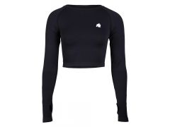 GORILLA WEAR - HILTON SEAMLESS LONG SLEEVES - NŐI HOSSZÚ UJJÚ FELSŐ - FEKETE