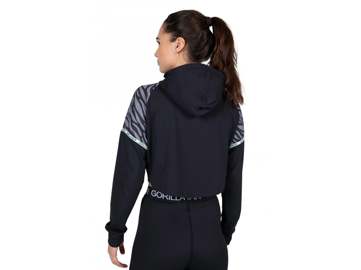 GORILLA WEAR - ZION CROPPED HOODIE - NŐI CROPP PULÓVER - FEKETE GORILLA WEAR - ZION CROPPED HOODIE - NŐI CROPP PULÓVER - FEKETE