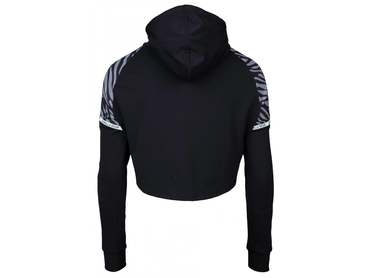 GORILLA WEAR - ZION CROPPED HOODIE - NŐI CROPP PULÓVER - FEKETE GORILLA WEAR - ZION CROPPED HOODIE - NŐI CROPP PULÓVER - FEKETE