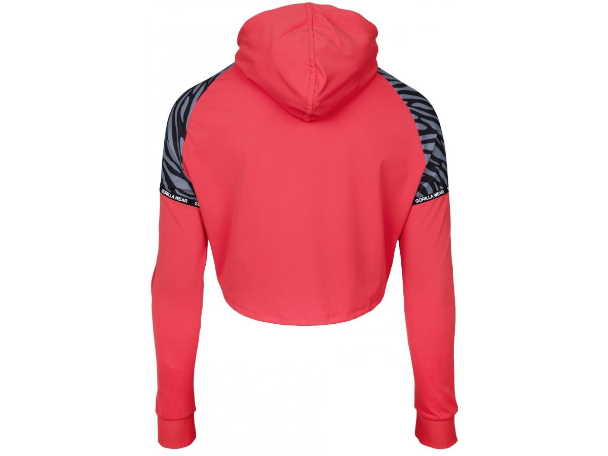 GORILLA WEAR - ZION CROPPED HOODIE - NŐI CROPP PULÓVER - PIROS GORILLA WEAR - ZION CROPPED HOODIE - NŐI CROPP PULÓVER - PIROS