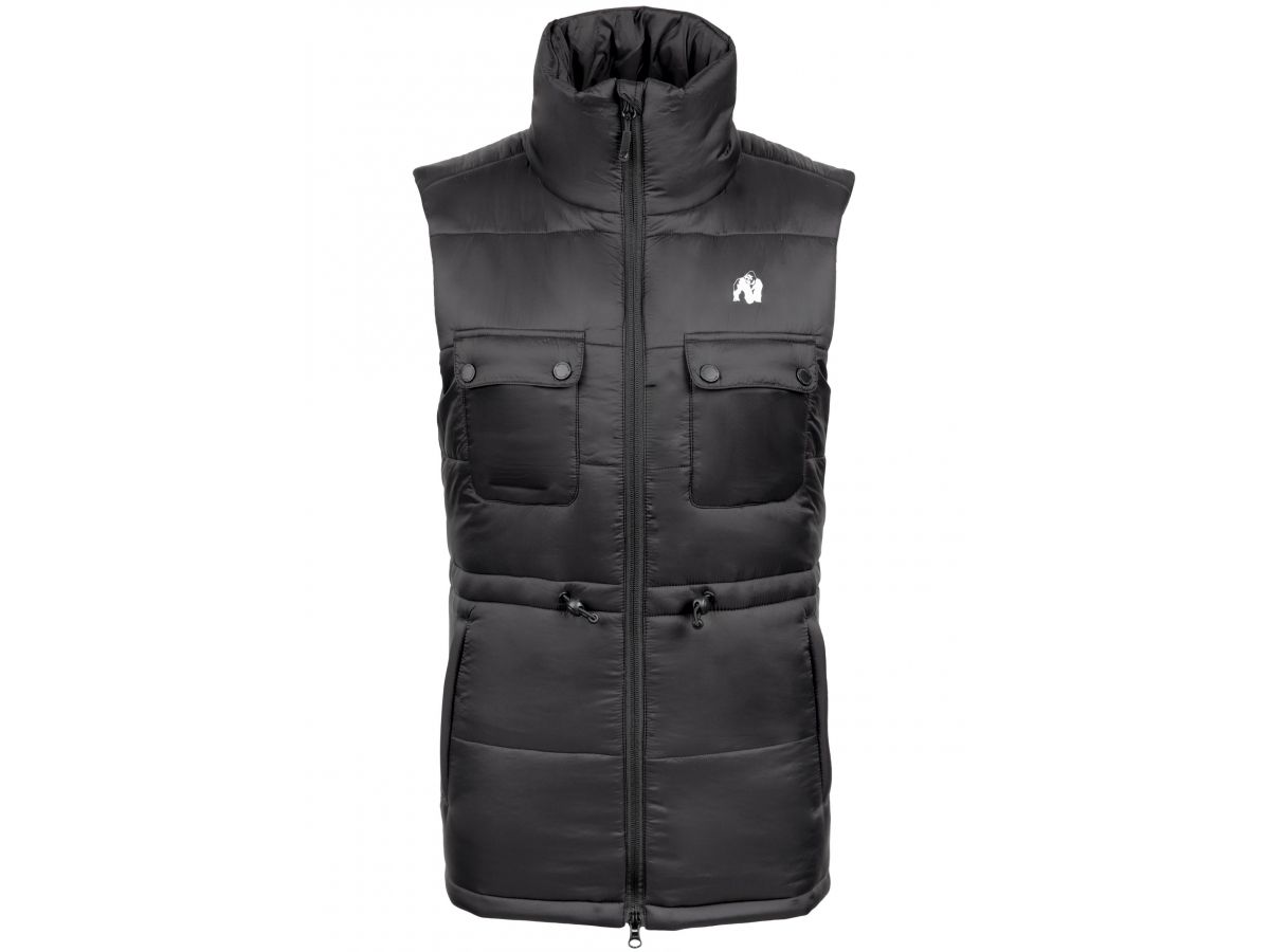 GORILLA WEAR - LUCIA VEST - NŐI PUFI MELLÉNY - FEKETE GORILLA WEAR - LUCIA VEST - NŐI PUFI MELLÉNY - FEKETE