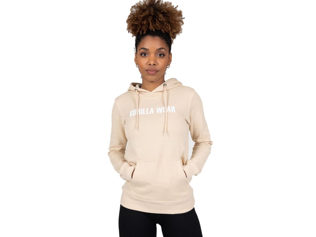GORILLA WEAR - CHARLOTTE HOODIE - NŐI PULÓVER - BÉZS GORILLA WEAR - CHARLOTTE HOODIE - NŐI PULÓVER - BÉZS