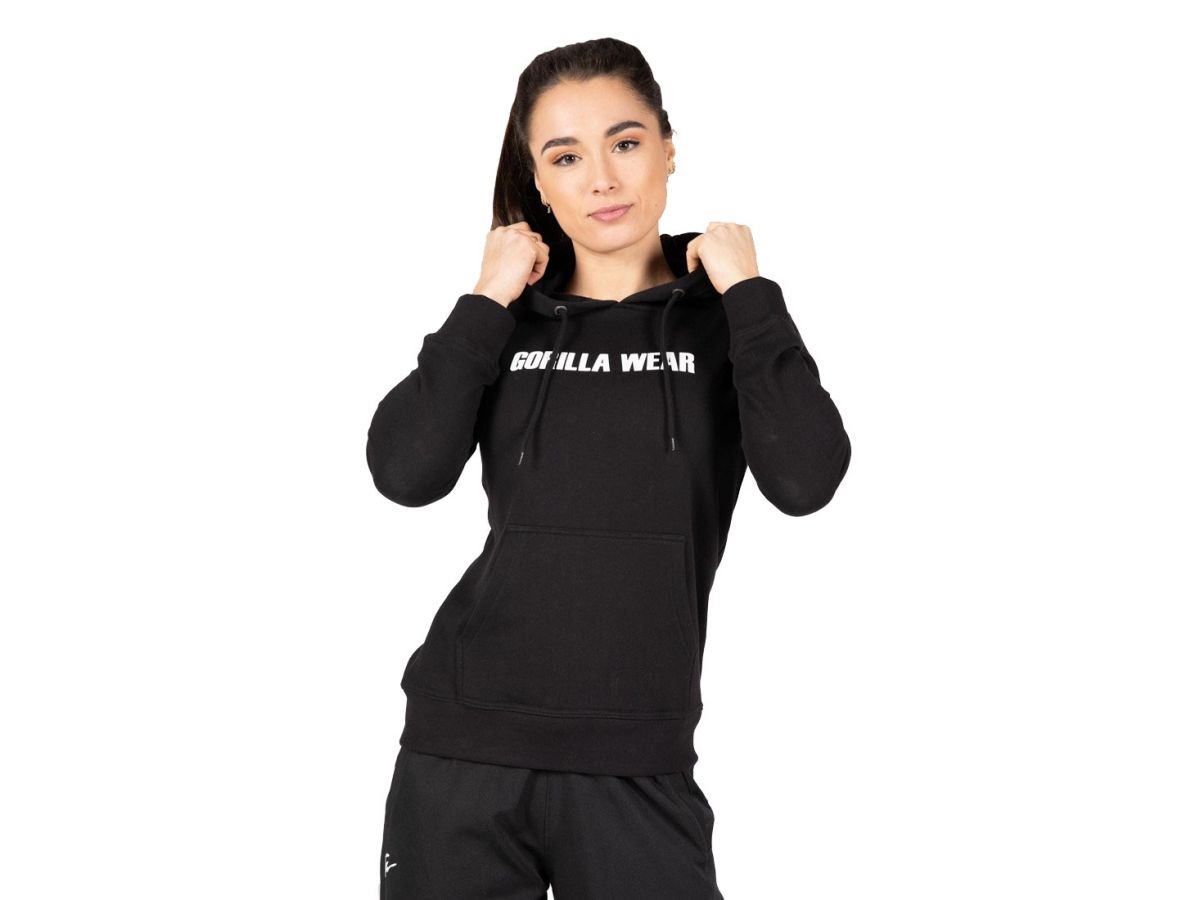 GORILLA WEAR - CHARLOTTE HOODIE - NŐI PULÓVER - FEKETE GORILLA WEAR - CHARLOTTE HOODIE - NŐI PULÓVER - FEKETE