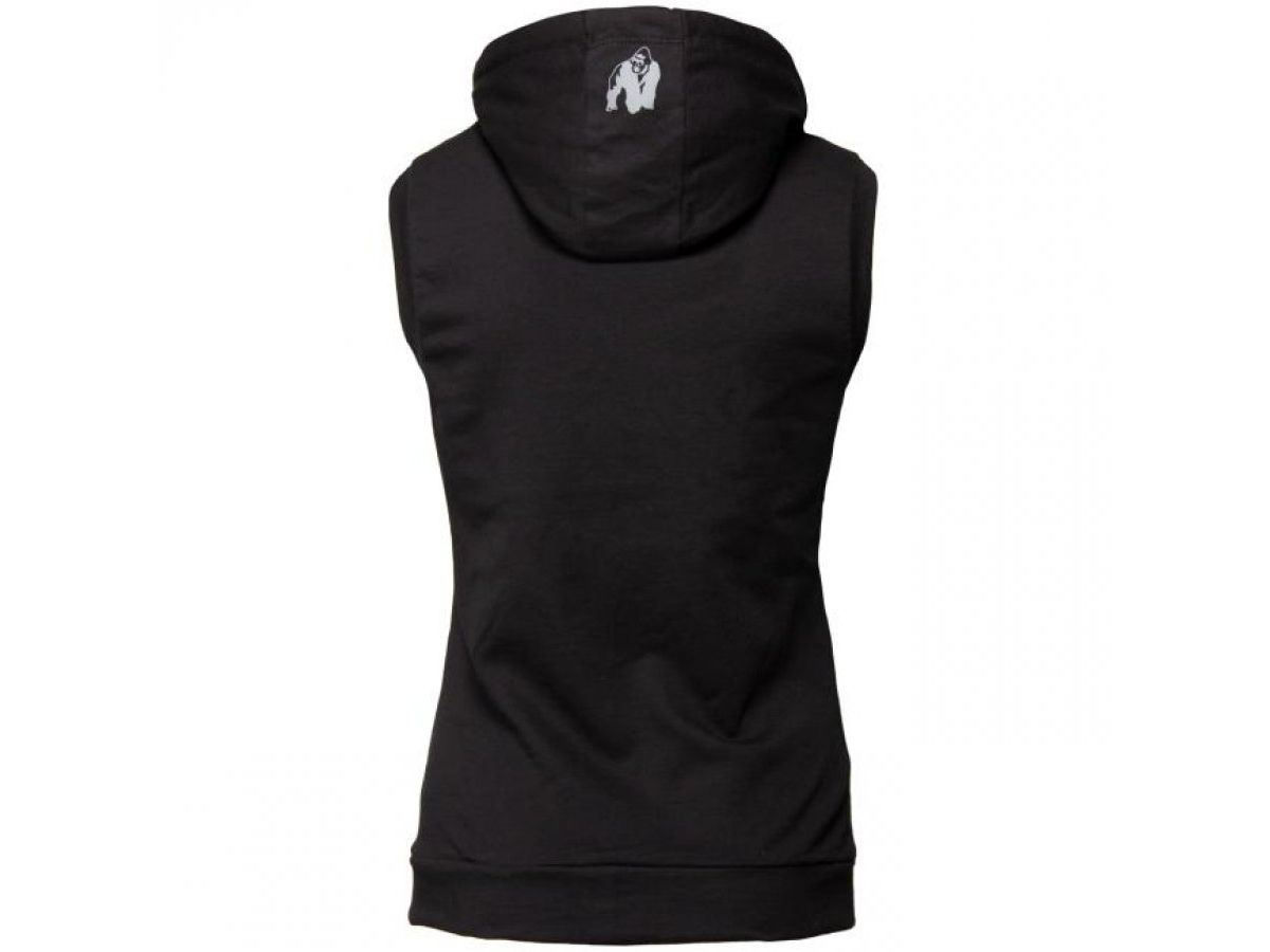 GORILLA WEAR - SELMA SLEEVELESS HOODIE - NŐI UJJATLAN PULÓVER - FEKETE