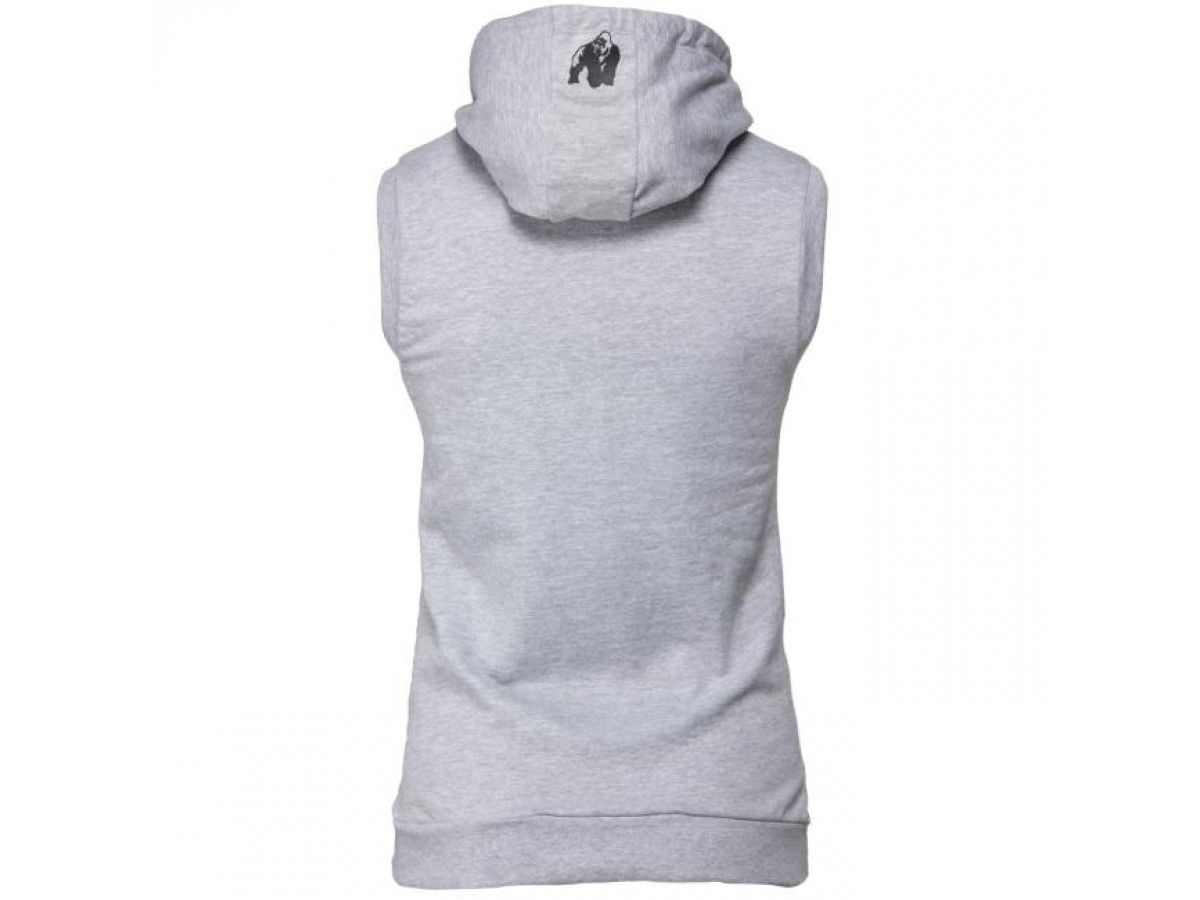 GORILLA WEAR - SELMA SLEEVELESS HOODIE - NŐI UJJATLAN PULÓVER - SZÜRKE