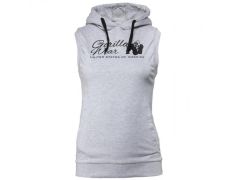GORILLA WEAR - SELMA SLEEVELESS HOODIE - NŐI UJJATLAN PULÓVER - SZÜRKE