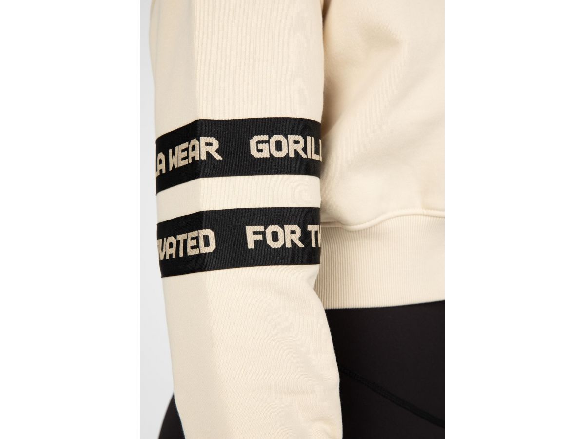 GORILLA WEAR - TRACEY CROPPED HOODIE - NŐI CROPP PULÓVER - BÉZS GORILLA WEAR - TRACEY CROPPED HOODIE - NŐI CROPP PULÓVER - BÉZS
