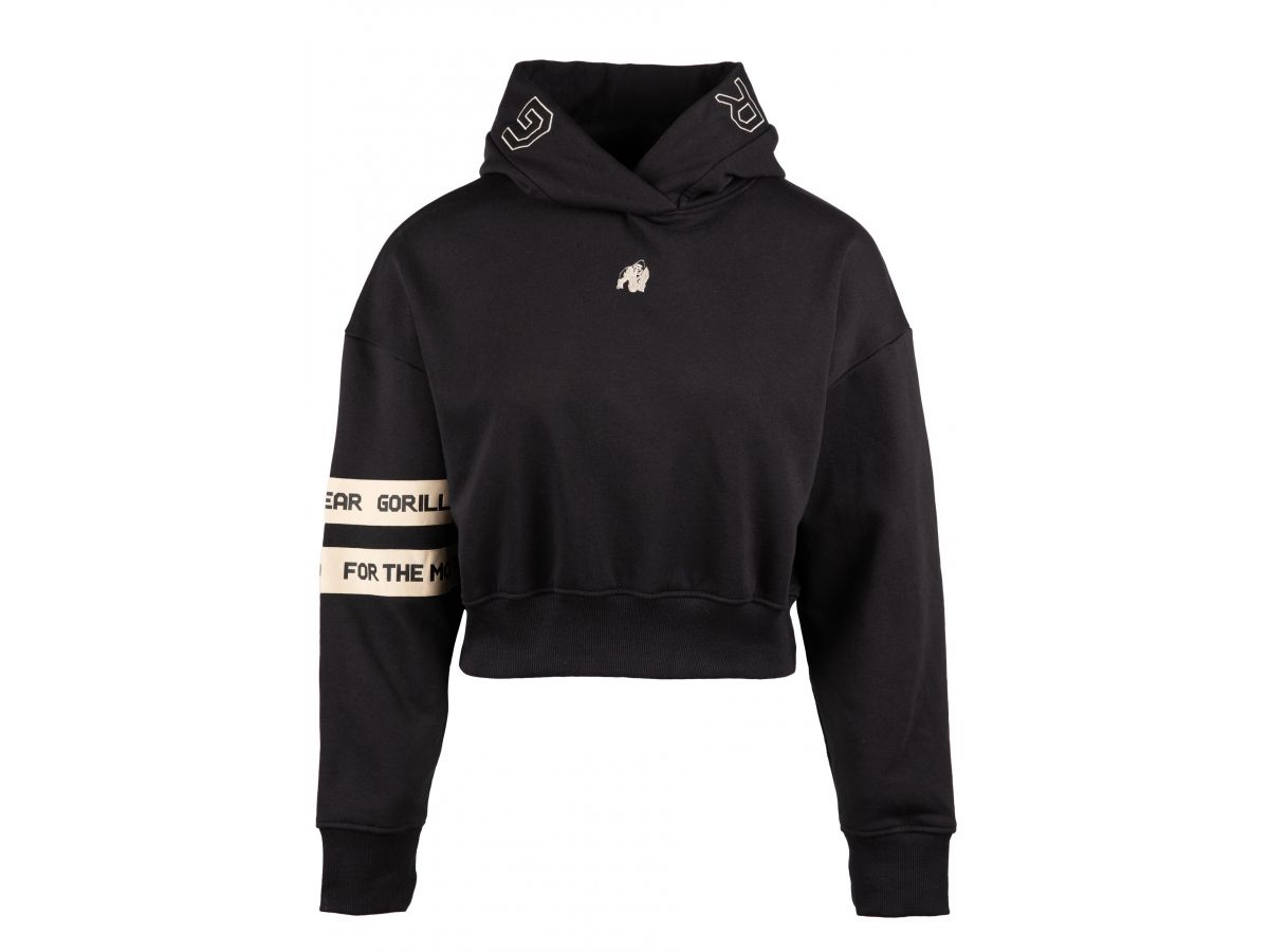GORILLA WEAR - TRACEY CROPPED HOODIE - NŐI CROPP PULÓVER - FEKETE GORILLA WEAR - TRACEY CROPPED HOODIE - NŐI CROPP PULÓVER - FEKETE