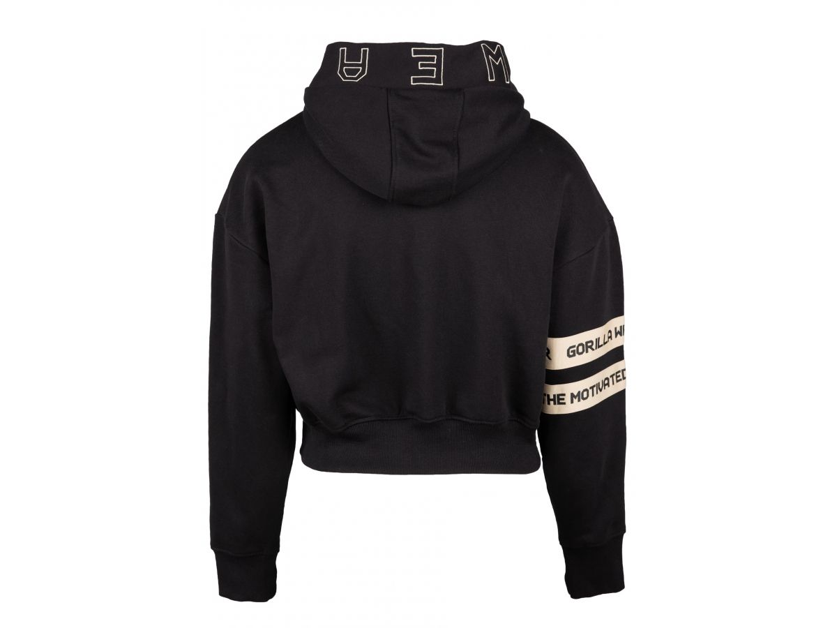 GORILLA WEAR - TRACEY CROPPED HOODIE - NŐI CROPP PULÓVER - FEKETE GORILLA WEAR - TRACEY CROPPED HOODIE - NŐI CROPP PULÓVER - FEKETE