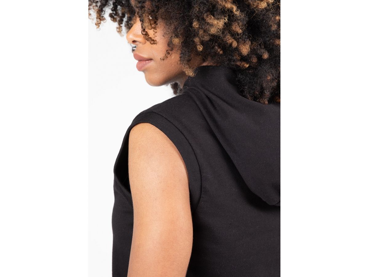 GORILLA WEAR - VIRGINIA SLEEVELESS HOODIE - NŐI UJJATLAN PULÓVER - FEKETE