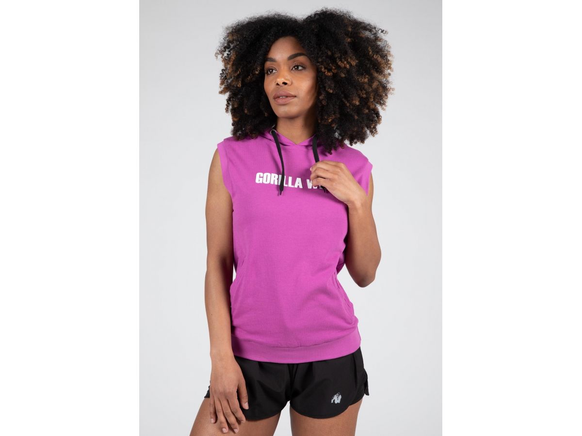 GORILLA WEAR - VIRGINIA SLEEVELESS HOODIE - NŐI UJJATLAN PULÓVER - FUKSZIA
