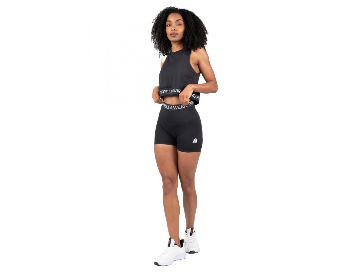 GORILLA WEAR - COLBY SHORTS - NŐI RÖVIDNADRÁG - FEKETE GORILLA WEAR - COLBY SHORTS - NŐI RÖVIDNADRÁG - FEKETE